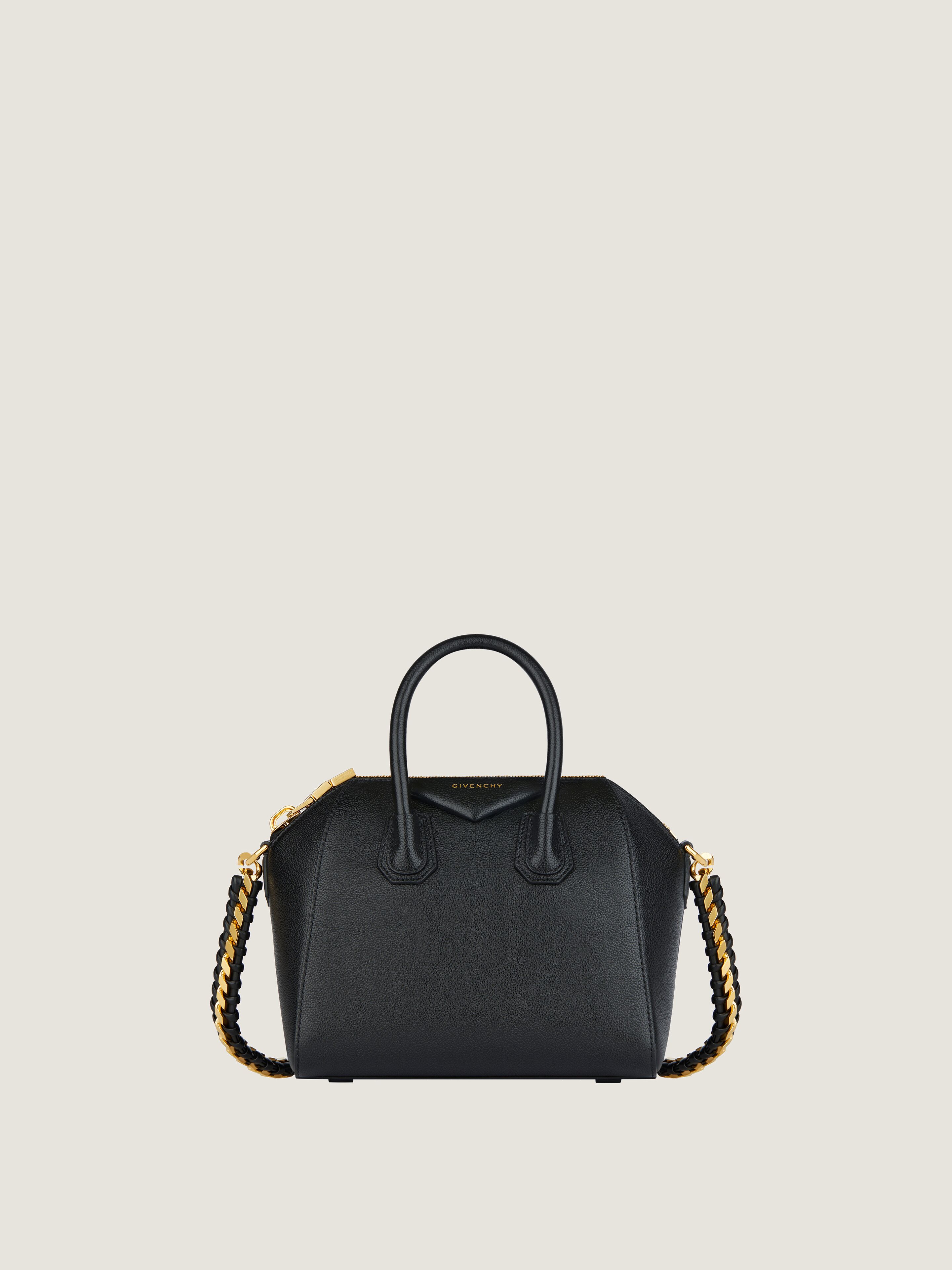 Mini Antigona bag in grained leather
